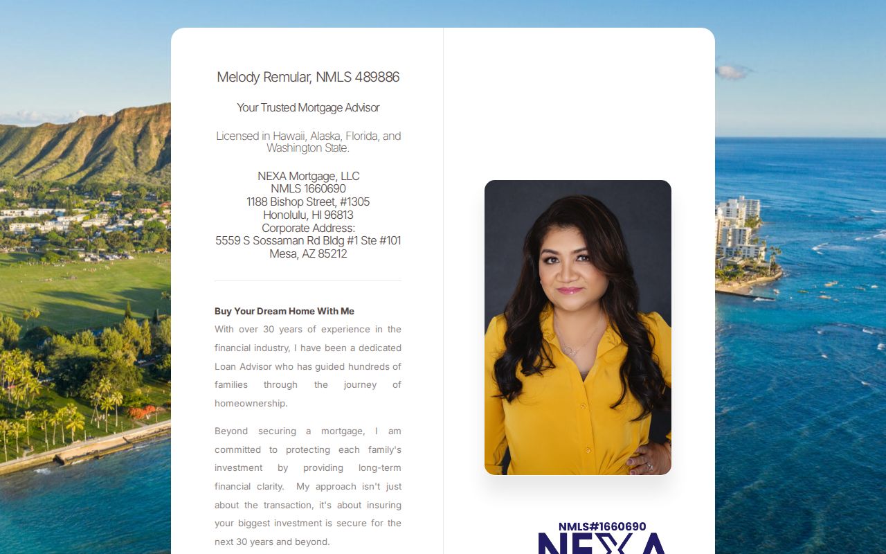 Melody Remular - Branch Manager & Mortgage Advisor NMLS 489886